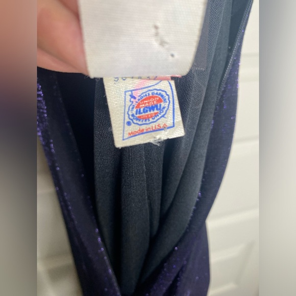 Vintage whimsigoth purple shimmer dress - Picture 4 of 8